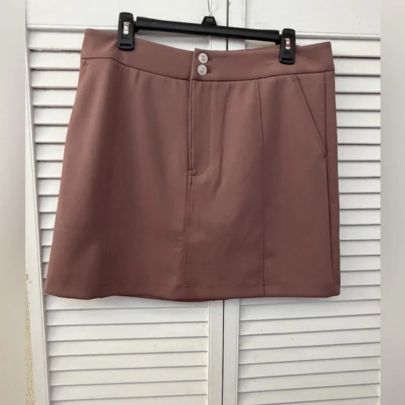 Hudson Jeans seamed Deep Tapue Mini Skirt with sculpting knit nwot - Picture 3 of 16